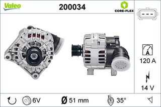 Δυναμό  BMW 3 (E36), 3 (E46), 5 (E39), 5 (E60), 5 (E61), 7 (E38), X5 (E53), Z3 (E36) 2.0-3.0D 01.91-12.10