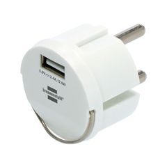 Brennenstuhl Αντάπτορας μετατροπής USB σε φις πρίζας - Brennenstuhl - Λευκό - 150163