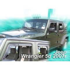 Jeep Wrangler (jk) 3d/5d 2007-2018 Φιμέ Ανεμοθραύστες Heko Σετ 2τμχ