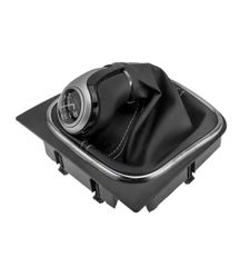 Πόμολο Ταχυτήτων Vw Golf V 2003/golf Vi 2008+/jetta 2005+ με Φούσκα Μαύρο-Χρώμιο της Ajs Parts Gzb-vw-030/aj