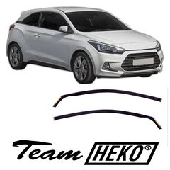 Hyundai I20 3d 2015-2020 Φιμέ Ανεμοθραύστες Heko Σετ 2τμχ (tp)