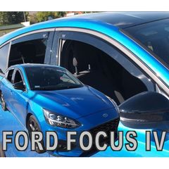 Ford Focus Mk4 5d Hb 2018+ Φιμέ Ανεμοθραύστες Heko Σετ 4τμχ για Μπρος-Πίσω Παράθυρα