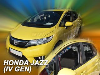 Honda Jazz Iv 5d 2013-2020 Φιμέ Ανεμοθραύστες Heko Σετ 4τμχ για Μπρος-Πίσω Παράθυρα