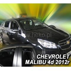 Chevrolet Malibu 5d 2012+ Φιμέ Ανεμοθραύστες Heko Σετ 4τμχ για Μπρος-Πίσω Παράθυρα