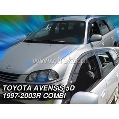 Toyota Avensis 5d Combi 1997-2003 Φιμέ Ανεμοθραύστες Heko Σετ 4τμχ για Μπρος-Πίσω Παράθυρα