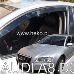 Audi A8 / D3 4d 2003-2010 Φιμέ Ανεμοθραύστες Heko Σετ 2τμχ (tp)