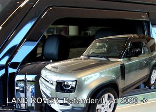 Land Rover Defender 5d 2020+ Φιμέ Ανεμοθραύστες Heko Σετ 4τμχ για Μπρος-Πίσω Παράθυρα