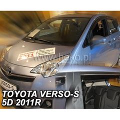 Toyota Verso S 5d 2010-2015 Φιμέ Ανεμοθραύστες Heko Σετ 4τμχ για Μπρος-Πίσω Παράθυρα