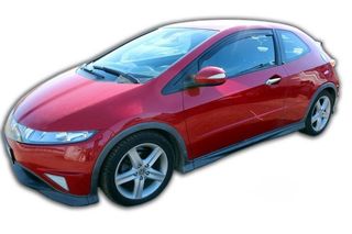 Honda Civic Type-s / Type-r 3d 02/2007-2012 Φιμέ Ανεμοθραύστες Heko Σετ 2τμχ (tp)