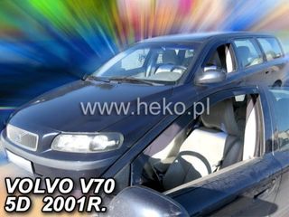 Volvo V70 5d 2000-2007 Κομβι / Volvo Xc70 5d 2000-2007   Φιμέ Ανεμοθραύστες Heko Σετ 2τμχ