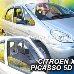 Citroen Xsara Picasso 5d 1999-2012 Φιμέ Ανεμοθραύστες Heko Σετ 2τμχ