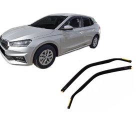 Ανεμοθραύστες Skoda Fabia 5d Htb 2021+ Φιμέ για Μπρος - Πίσω Παράθυρα Σετ 4τμχ Heko
