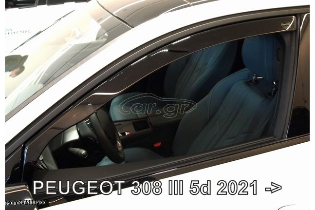 Peugeot 308 5d 2021+ Φιμέ Ανεμοθραύστες Heko Σετ 2τμχ