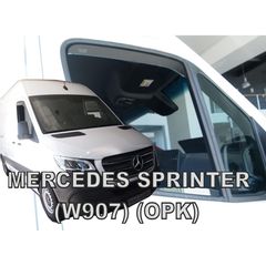 Mercedes Sprinter W907 2d 2018+ Φιμέ Ανεμοθραύστες Heko Σετ 2τμχ (tp)
