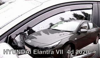 Hyundai Elantra 4d 2020+ Φιμέ Ανεμοθραύστες Heko Σετ 2τμχ