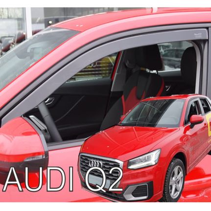 Ανεμοθραύστες Audi Q2 5d 2016+ Φιμέ Heko Σετ 2τμχ 10256