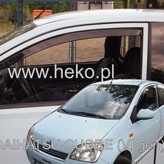 Daihatsu Cuore 6 3d L251 2003-2007 Φιμέ Ανεμοθραύστες Heko Σετ 2τμχ