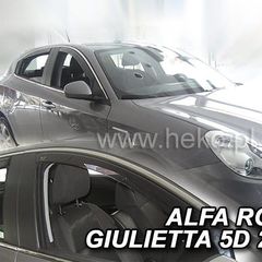 Alfa Romeo Giulietta 5d 2010+ Φιμέ Ανεμοθραύστες Heko Σετ 2τμχ