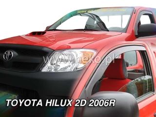 Toyota Hilux 2d (vigo) 08/2006-2015 Φιμέ Ανεμοθραύστες Heko Σετ 2τμχ (tp)