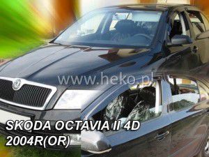 Ανεμοθραύστες για Skoda Octavia Ii 4/5d 2004-2013 Φιμέ της Heko Σετ 2τμχ 28316 (tp)