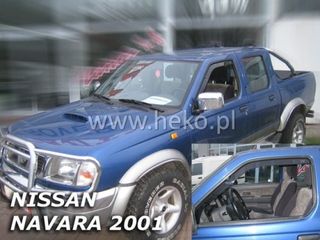 Nissan Navara D22 2/4d 1998-2001 Φιμέ Ανεμοθραύστες Heko Σετ 2τμχ (tp)