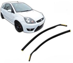 Ανεμοθραύστες για Ford Fiesta Mk6 3d 2002-2008 Φιμέ της Heko Σετ 2τμχ 15258