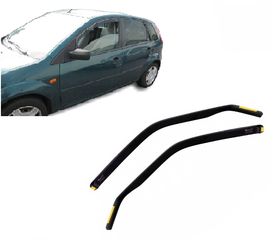 Ανεμοθραύστες Ford Fiesta Mk5 5d 2002-2008 Φιμέ της Heko Σετ 2τμχ 15253