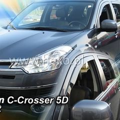 Citroen C-crosser 5d 2007-2012 / Peugeot 4007 5d 2008-2012 Φιμέ Ανεμοθραύστες Heko Σετ 2τμχ