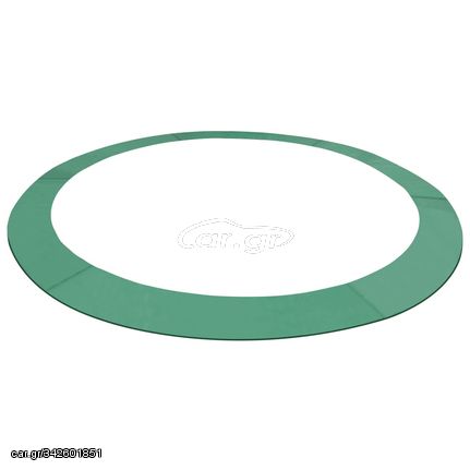vidaXL Μαξιλάρι Προστατευτικό Τραμπολίνου Στρογγυλό Πράσινο 4,57 μ. PE