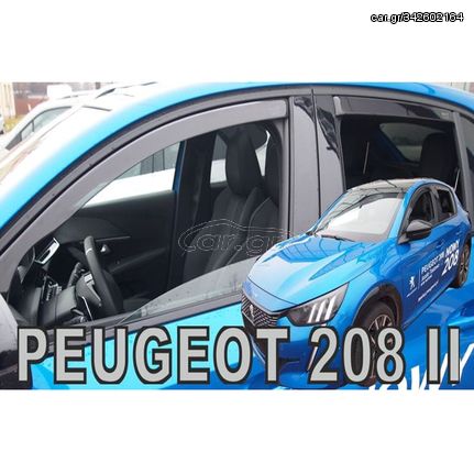 Opel Corsa F 5d 2019+ / Peugeot 208 5d 2019+ Φιμέ Ανεμοθραύστες Heko Σετ 4τμχ για Μπρος-Πίσω Παράθυρα (tp)