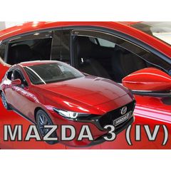 Mazda 3 5d Hb 2019+ Φιμέ Ανεμοθραύστες Heko Σετ 4τμχ για Μπρος-Πίσω Παράθυρα