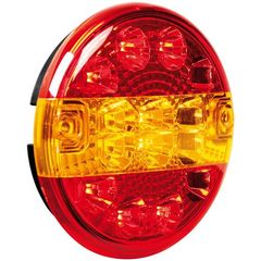 Φως Φορτηγού Πίσω 12/24v 14led Κόκκινο/Πορτοκαλί 3 Χρήσεων Στρογγυλό 140mm 1τχμ Lampa