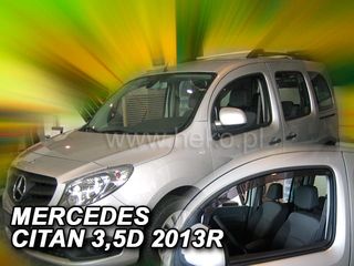 Mercedes W415 Citan 3/5d 2012+ Φιμέ Ανεμοθραύστες Heko Σετ 2τμχ