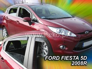 Ανεμοθραύστες Ford Fiesta 5d 09/2008-2017 Φιμέ της Heko Σετ 4τμχ 15287