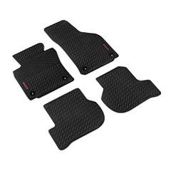 Λαστιχένια Πατάκια Vw Golf 5+6 3d/5d 11/2003-10/2014 / Jetta 09/2005-01/2011 / Scirocco 2008+ Σετ 4τμχ Μαύρα με Κουμπώματα Lampa L2630.8 (tp)
