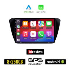 KIROSIWA SKODA SUPERB μετά το 2015 Android οθόνη αυτοκίνητου 8GB + 256GB με GPS WI-FI (ηχοσύστημα αφής 10" ιντσών OEM Android Auto Apple Carplay Youtube Playstore MP3 USB Radio Bluetooth Mirrorlink ερ