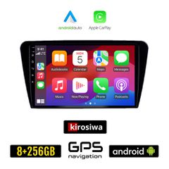 KIROSIWA SKODA OCTAVIA 7 (2013 - 2020) Android οθόνη αυτοκίνητου 8GB + 256GB με GPS WI-FI (ηχοσύστημα αφής 10" ιντσών OEM Android Auto Apple Carplay Youtube Playstore MP3 USB Radio Bluetooth Mirrorlin