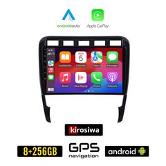KIROSIWA PORSCHE CAYENNE (2002 - 2011) Android οθόνη αυτοκίνητου 8GB + 256GB με GPS WI-FI (ηχοσύστημα αφής 9" ιντσών OEM Android Auto Apple Carplay Youtube Playstore MP3 USB Radio Bluetooth Mirro