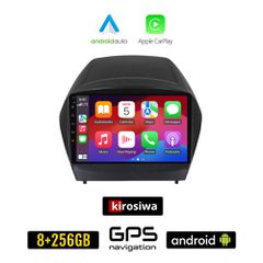 KIROSIWA HYUNDAI IX35 2010-2015 Android οθόνη αυτοκίνητου με GPS WI-FI 8GB + 256GB (ηχοσύστημα αφής 9" ιντσών OEM Android Auto Apple Carplay Youtube Playstore MP3 USB Radio Bluetooth Mirrorlink εργοστ