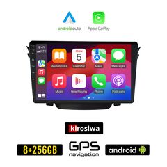 KIROSIWA HYUNDAI i30 (2012-2017) Android οθόνη αυτοκίνητου 8GB + 256GB με GPS WI-FI (ηχοσύστημα αφής 9" ιντσών OEM Android Auto Apple Carplay Youtube Playstore MP3 USB Radio Bluetooth Mirrorlink
