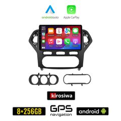 KIROSIWA FORD MONDEO (2007 - 2010) Android οθόνη αυτοκίνητου 8GB + 256GB με GPS WI-FI (ηχοσύστημα αφής 10" ιντσών OEM Android Auto Apple Carplay Youtube Playstore MP3 USB Radio Bluetooth Mirrorlink ερ