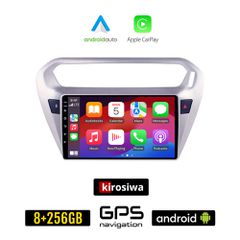 KIROSIWA CITROEN ELYSEE (μετά το 2012) Android οθόνη αυτοκίνητου 8GB + 256GB με GPS WI-FI (ηχοσύστημα αφής 9" ιντσών OEM Android Auto Apple Carplay Youtube Playstore MP3 USB Radio Bluetooth Mirrorlink