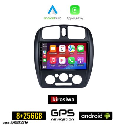 KIROSIWA MAZDA 323 (1998-2004) Android οθόνη αυτοκίνητου 8GB + 256GB με GPS WI-FI (ηχοσύστημα αφής 9" ιντσών Android Auto Apple Carplay Youtube Playstore MP3 USB Radio Bluetooth Mirrorlink 4x60W