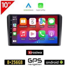 KIROSIWA VW SKODA SEAT Android (8GB + 256GB) οθόνη αυτοκίνητου 10" GPS WI-FI (Playstore Youtube Golf V 5 6 Polo Passat Octavia Leon Volkswagen MP3 USB Radio ΟΕΜ Bluetooth ηχοσύστημα OEM Android Auto A