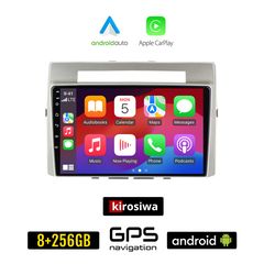 KIROSIWA TOYOTA VERSO (2004 - 2009) Android οθόνη αυτοκίνητου 8GB + 256GB με GPS WI-FI (ηχοσύστημα αφής 9" ιντσών OEM Android Auto Apple Carplay Youtube Playstore MP3 USB Radio Bluetooth Mirrorli