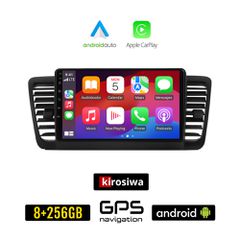 KIROSIWA SUBARU OUTBACK (2002 - 2008) Android οθόνη αυτοκίνητου 8GB + 256GB με GPS WI-FI (ηχοσύστημα αφής 9" ιντσών OEM Android Auto Apple Carplay Youtube Playstore MP3 USB Radio Bluetooth Mirrorlink