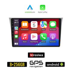KIROSIWA SUBARU IMPREZA (2002 - 2008) Android οθόνη αυτοκίνητου 8GB + 256GB με GPS WI-FI (ηχοσύστημα αφής 9" ιντσών Android Auto Apple Carplay Youtube Playstore MP3 USB Radio Bluetooth Mirrorlink εργο
