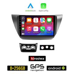 KIROSIWA MITSUBISHI LANCER (2000 - 2007) Android οθόνη αυτοκίνητου 8GB + 256GB με GPS WI-FI (ηχοσύστημα αφής 9" ιντσών OEM Android Auto Apple Carplay Youtube Playstore MP3 USB Radio Bluetooth Mir