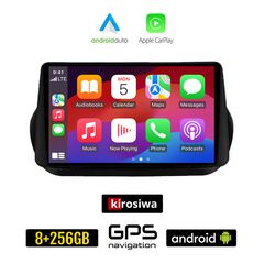 KIROSIWA CITROEN NEMO (2008-2018) Android οθόνη αυτοκίνητου 8GB + 256GB με GPS WI-FI (ηχοσύστημα αφής 9" ιντσών OEM Android Auto Apple Carplay Youtube Playstore MP3 USB Radio Bluetooth Mirrorlink