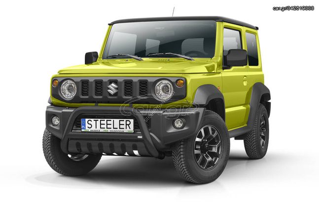 Suzuki Jimny 2018+ ΜΕΤΑΛΛΙΚΟ BULL BAR ΜΕ ΕΓΚΡΙΣΗ ΤΥΠΟΥ CE ***ΛΑΔΑΣ 4Χ4***